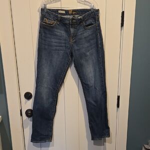Kut from the Kloth Dark Wash Stevie Straight Leg Jeans Size 14